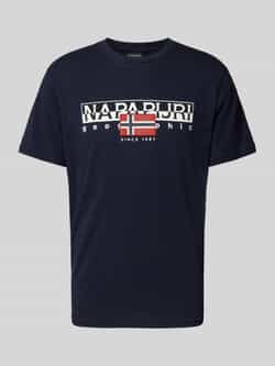 Napapijri Blauwe Aylmer T-shirt met korte mouwen Blue Heren