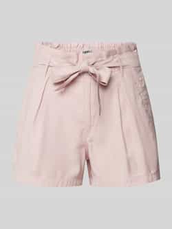 Only Regular fit korte broek met strikceintuur model 'LARIS'