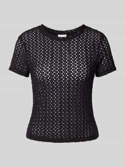 Jake*s Collection Blouseshirt met gaatjesmotief