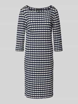 Betty Barclay Elegante jurk met 3 4 mouwen en patroon Blue Dames