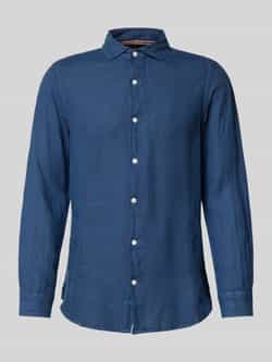 Superdry Regular fit linnen overhemd met haaikraag model 'Vacation'