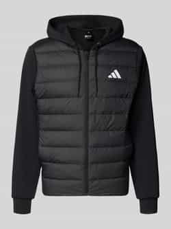 Adidas Sportswear Gewatteerd jack met capuchon en logo