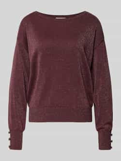 B.Young Gebreide pullover met sierknopen model 'MOBBE'