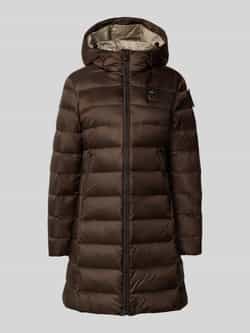 Blauer Usa Lange donsjas met capuchon model 'AGNES'