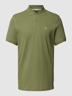 Barbour Slim fit poloshirt met labelstitching