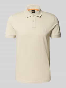 Boss Orange Slim fit poloshirt van katoenmix