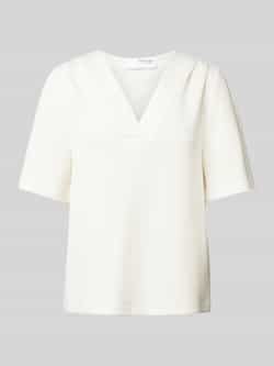 SELECTED FEMME Dames Tops & T-shirts Slftenny Ss V-neck Top Wit
