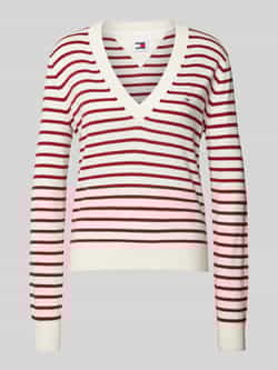 TOMMY JEANS Gebreide trui TJW ESSENTIAL VNECK SWEATER EXT