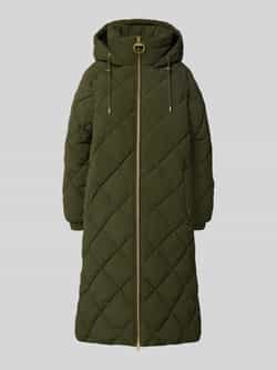 Barbour Regular fit gewatteerde lange jas in kreuklook model 'KIRKTON'