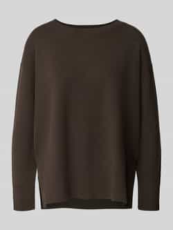 Comma Gebreide pullover van viscosemix met ronde hals
