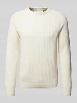 Tom Tailor Denim Regular fit gebreide pullover van katoenmix met structuurmotief