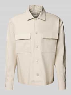 CK Calvin Klein Regular fit overhemdjack met borstzakken