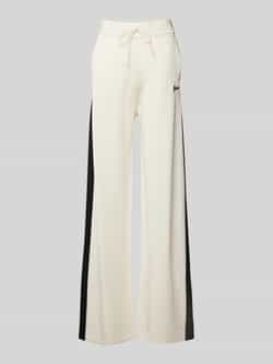 Guess Activewear Wide leg sweatpants met labelstitching