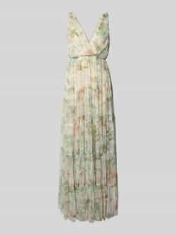 Lace & Beads Avondjurk in laagjeslook met V-hals