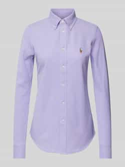 Polo Ralph Lauren Regular fit overhemdblouse met labelstitching