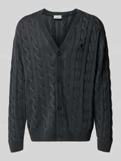 Carhartt Work In Progress Gebreid jack met kabelpatroon en V-hals