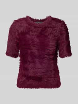 Vero Moda Regular fit gebreide pullover in de look van imitatiebont model 'FLUFFY'
