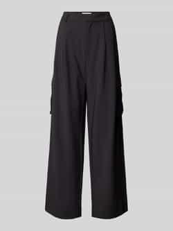 MbyM Wide leg bandplooibroek met cargozakken model 'Valo'
