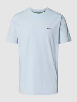 BOSS Green T-shirt met labeldetail