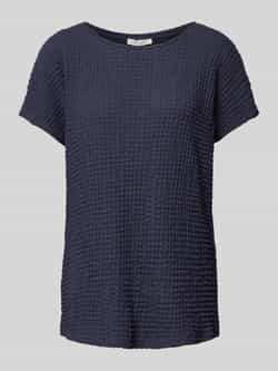 Christian Berg Woman T-shirt met geribde ronde hals