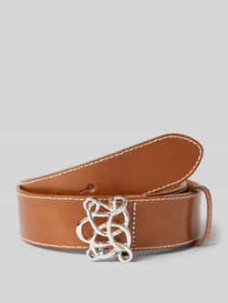 Vanzetti Leren riem met applicatie