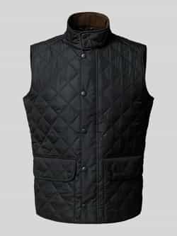 Barbour Regular fit bodywarmer met drukknopen model 'LOWERDALE GILET'
