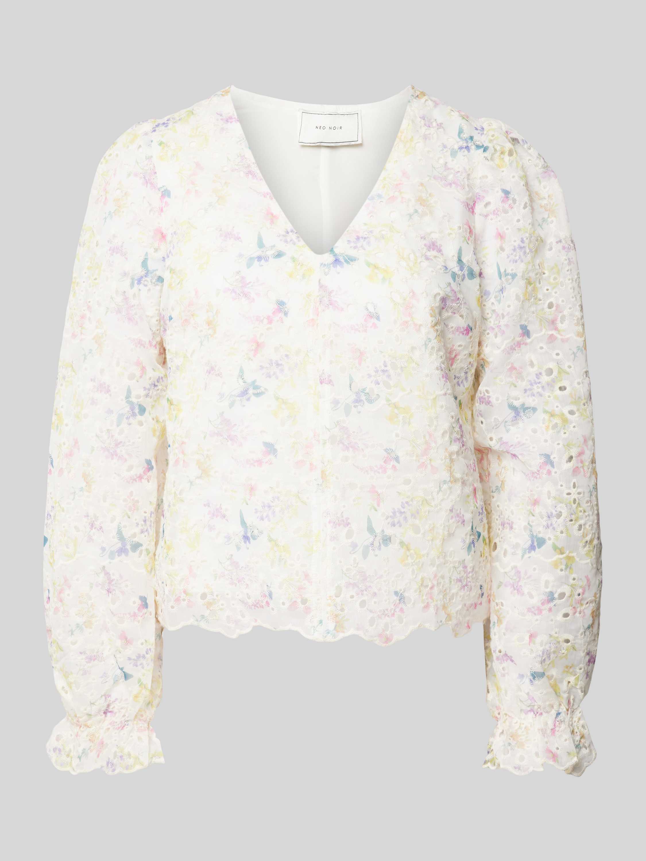 NEO NOIR Blouse met broderie anglaise model 'Candice'