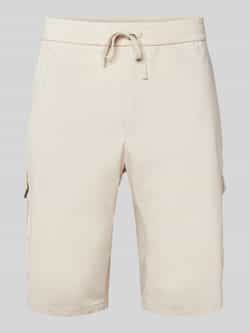 BOSS Green Regular fit korte cargobroek met elastische band model 'Urbanex'