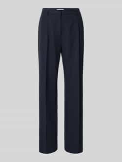 Samsøe Straight leg stoffen broek met bandplooien model 'RAMONA'