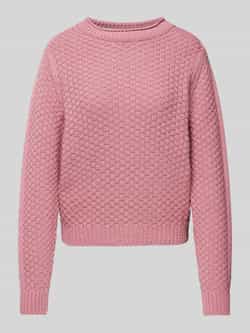 Monari Gebreide pullover met structuurmotief