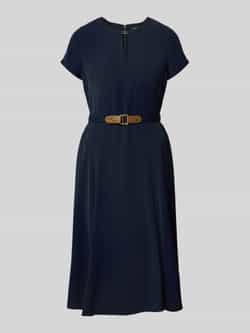 Lauren Ralph Lauren Knielange jurk met tailleriem