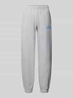 Review Sweatpants met labelprint