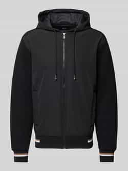 Boss Hybride Zwarte Sweatshirt Jas Black Heren