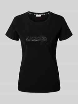 LIU JO SPORT T-shirt met strass-steentjes