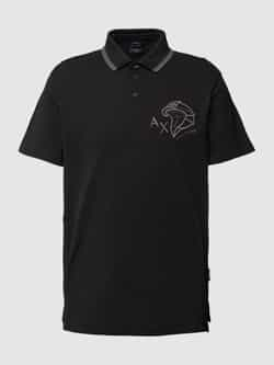 Armani Exchange Poloshirt met label- en motiefstitching