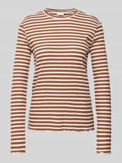 Vila Shirt met lange mouwen en geschulpte zoom model 'THESSA'