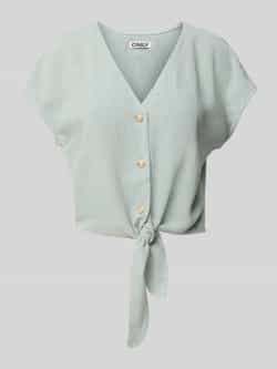 Only Regular fit blouse van een mix van viscose en linnen model 'SIESTA'