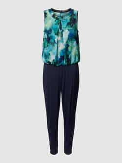 Vera Mont Mouwloze Jumpsuit met Cut-Outs Blue Dames