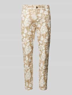 MAC Slim fit chino met verkort model 'turn up'