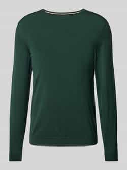 Boss Wollen pullover van scheerwol met labeldetail model 'Leno'