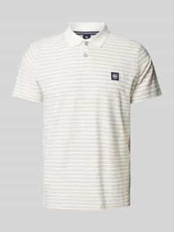 Lerros Regular fit poloshirt met labelbadge
