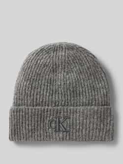 Calvin Klein Jeans Beanie met labelstitching model 'THICK'