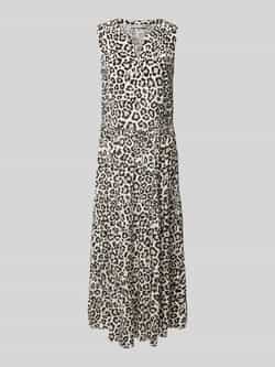 Christian Berg Woman Selection Maxi-jurk van viscose in laagjeslook