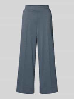 Opus Wide leg stoffen broek met elastische band model 'Misha'