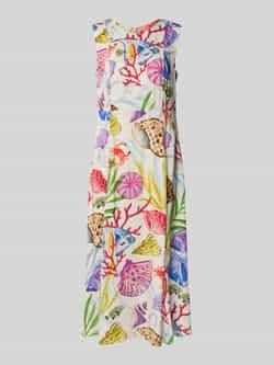 Milano italy Midi-jurk van pure viscose