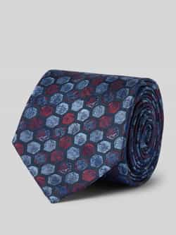 Monti Zijden stropdas met all-over motief (7 cm)