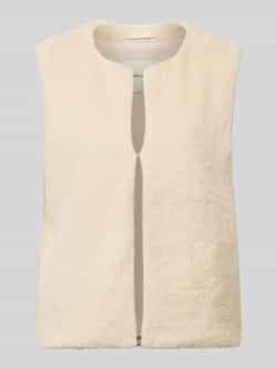 Tom Tailor Regular fit gilet in de look van imitatiebont