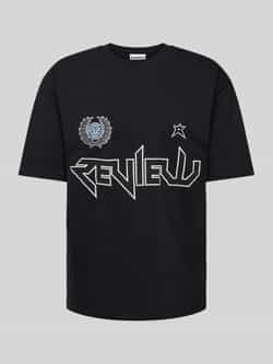 REVIEW T-shirt met labelprint