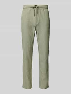 Scotch & Soda Tapered fit stoffen broek met tunnelkoord model 'Warren'
