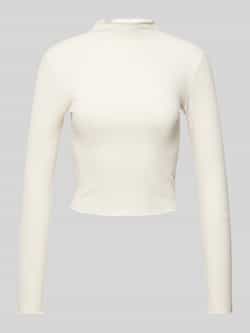 EDITED Shirt met lange mouwen en opstaande kraag model 'Daniela'